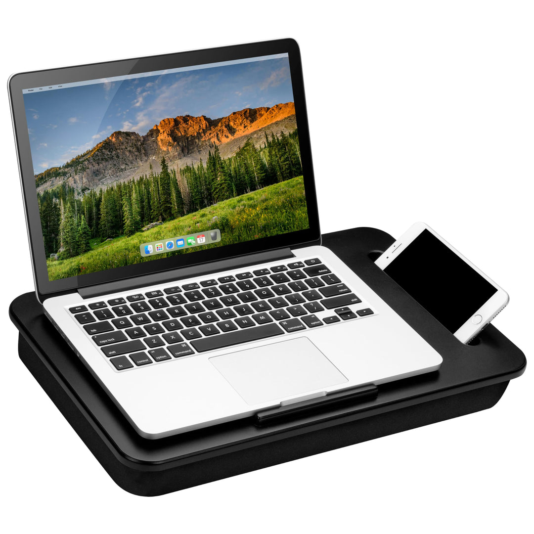 Lapgear Laptoptisch Sidekick mit Geräteleiste und Handyhalterung, passend für Laptops bis 15,6 Zoll,