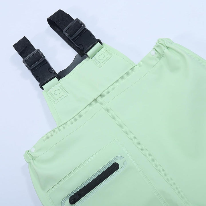 Wathose Kinder Wasserdicht mit Stiefel Kinderwathose Matschhose Jungen Anglerhose mit Stiefel Mädche