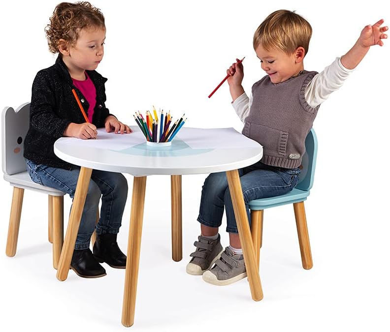 Janod J09650 Tisch und 2 Stühle, Polar