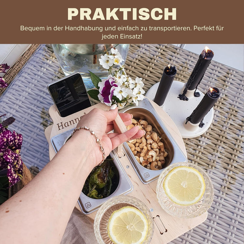 Couchbar, Couchbutler, Snackbox, Couchorganizer, Sofaorganizer, Tablett serviertablett handgefertigt