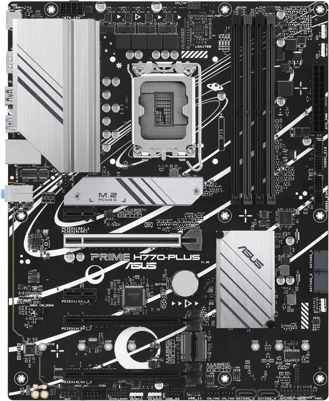 ASUS Prime H770-PLUS Gaming Mainboard Sockel Intel LGA 1700 (Intel H770, ATX, DDR5 Speicher, 3X PCIe