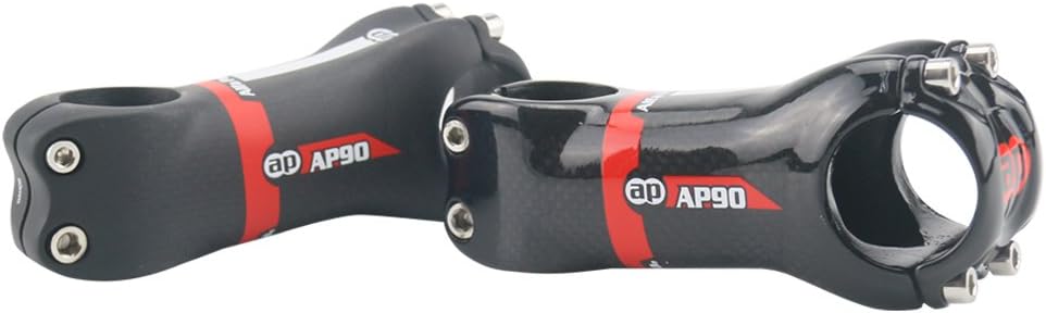 Alfa Pasca Fahrrad Vorbau Carbon Rennrad MTB Kein Logo +-6/17 Grad 3K Glänzend/Matt 31.8 * 70/80/90/