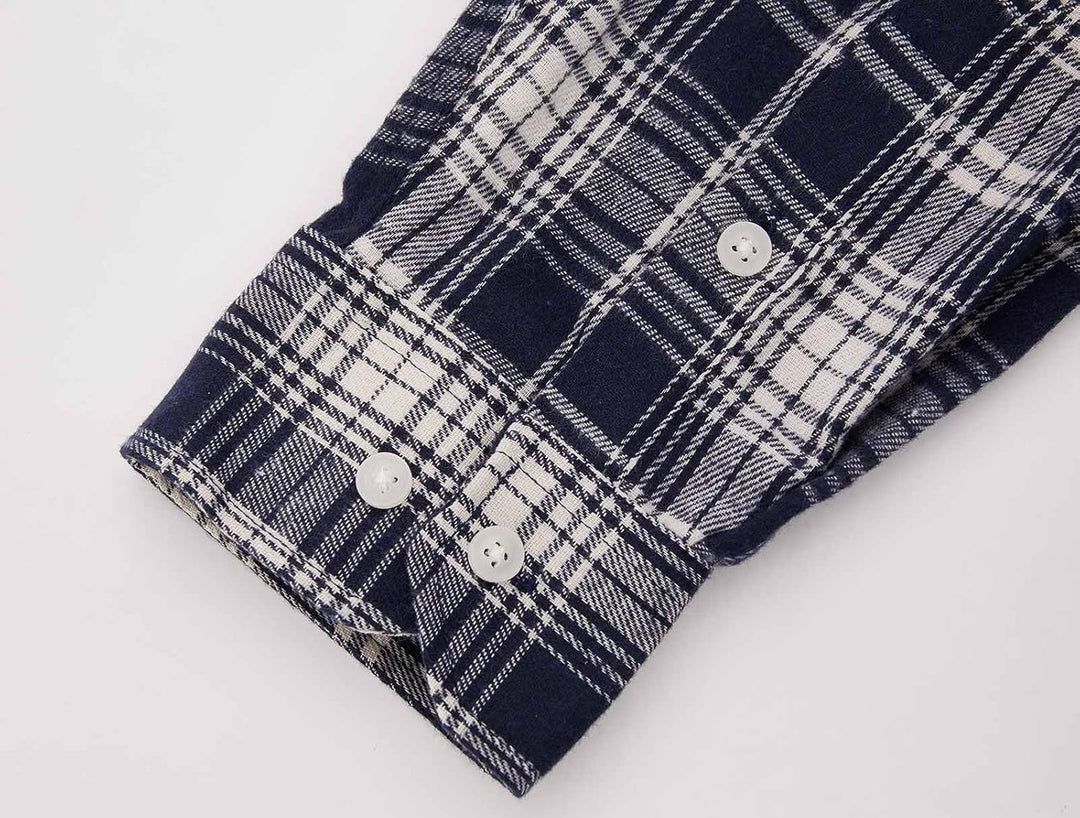 Halfword Flanellhemd Herren Oktoberfest Karohemd Kariertes Hemd Langarm Baumwolle Brusttasche Freize