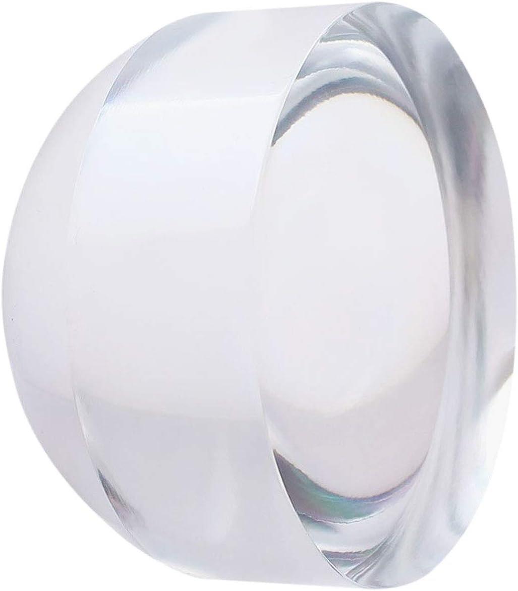 Lupe mit 40 x Kristallkuppel, Acryl, optische Lupe, 25 mm, Schreibtisch-Leselupe, Briefbeschwerer, H