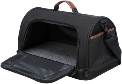 TRIXIE Airline Tasche Gate, Flugzeug Reisetasche Für Hunde, 28 × 25 × 45 cm, Schwarz - 28906