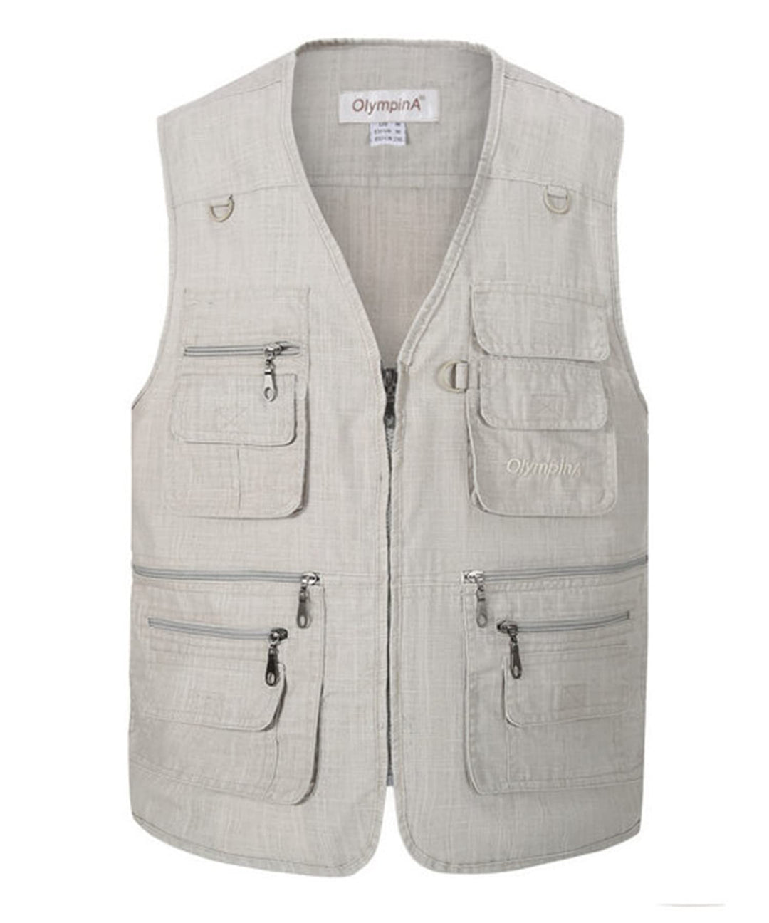 Herren Outdoor Anglerweste mit vielen praktischen Taschen Sommer Atmungsaktiv Multifunktionsweste Le