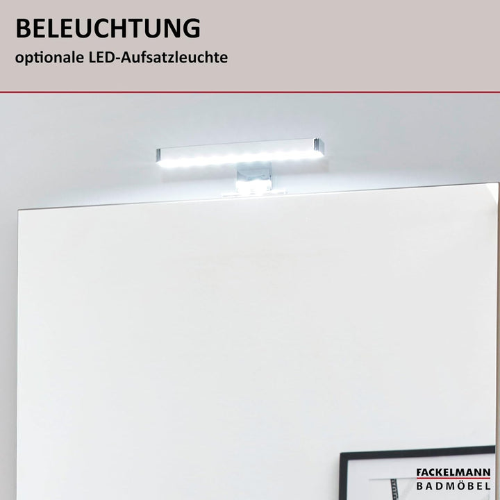FACKELMANN Spiegelelement Finn/Badspiegel mit Ablage/Masse (B x H x T): ca. 60 x 69,5 x 13,5 cm/hoch