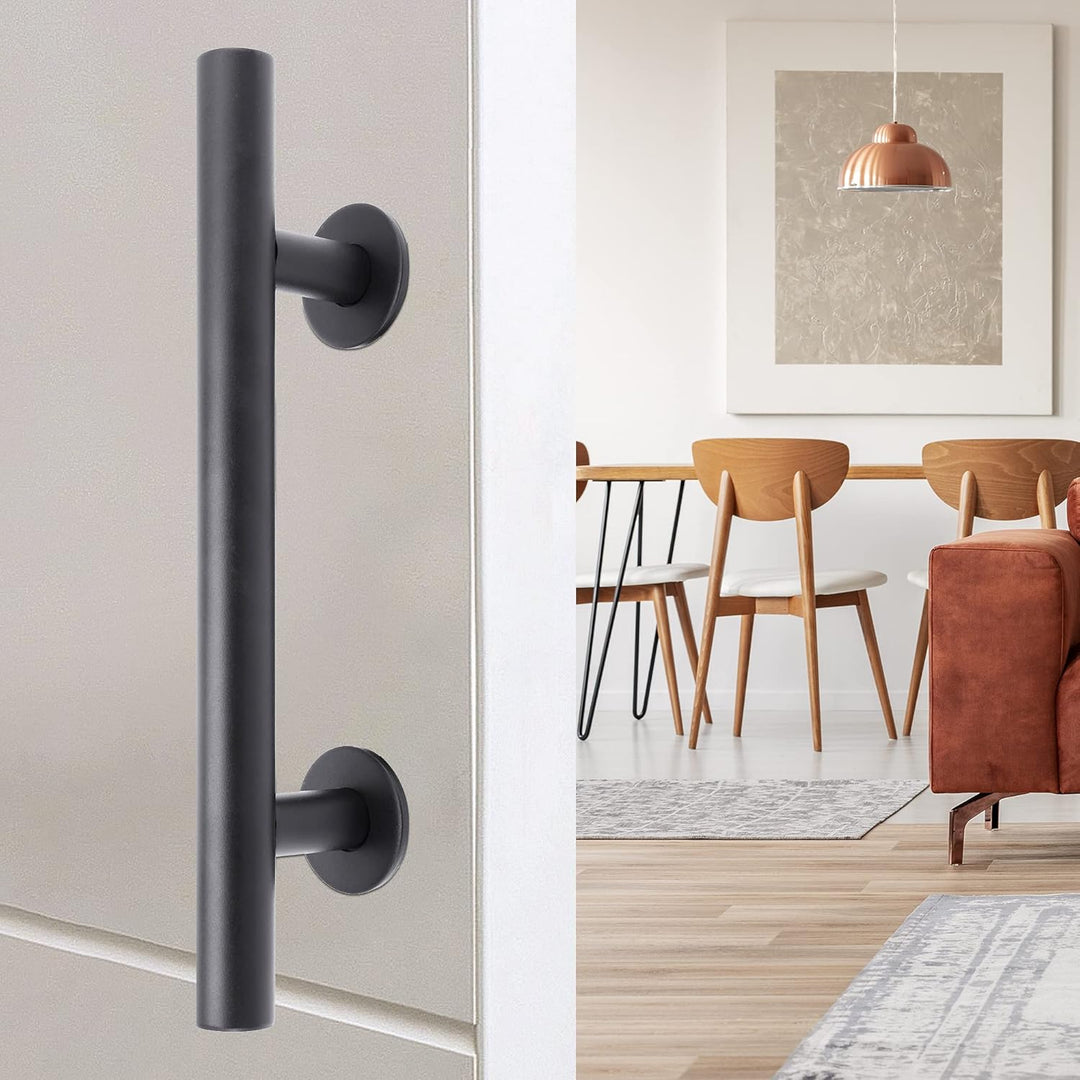 Lpraer 30CM Schiebetüren Griff Schwarze Scheunentorgriff Schiebetür zieht-Griff Schiebe Türgriff Küc