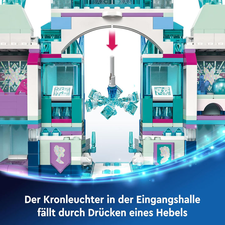LEGO ǀ Disney Frozen Elsas Winterpalast, BAU- und Spielset für Kinder mit Modell-Palast und Minifigu
