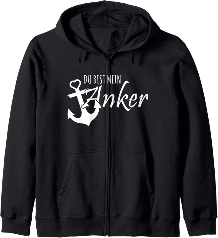 Du bist mein Anker - Küste Liebeserklärung Geschenk Kapuzenjacke