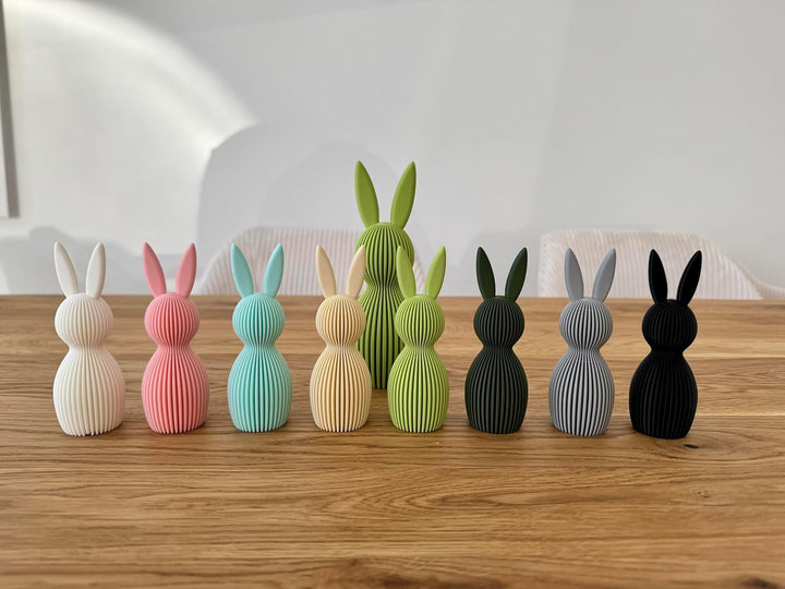 Generisch Scandi Osterhase 3D Deko – Minimalistische Osterdekoration im skandinavischen Design – Ger