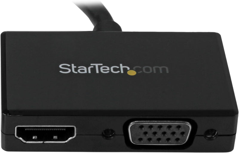 StarTech.com Reise A/V Adapter: 2-in-1 DisplayPort auf HDMI oder VGA Konverter - DP zu HDMI / VGA Ad