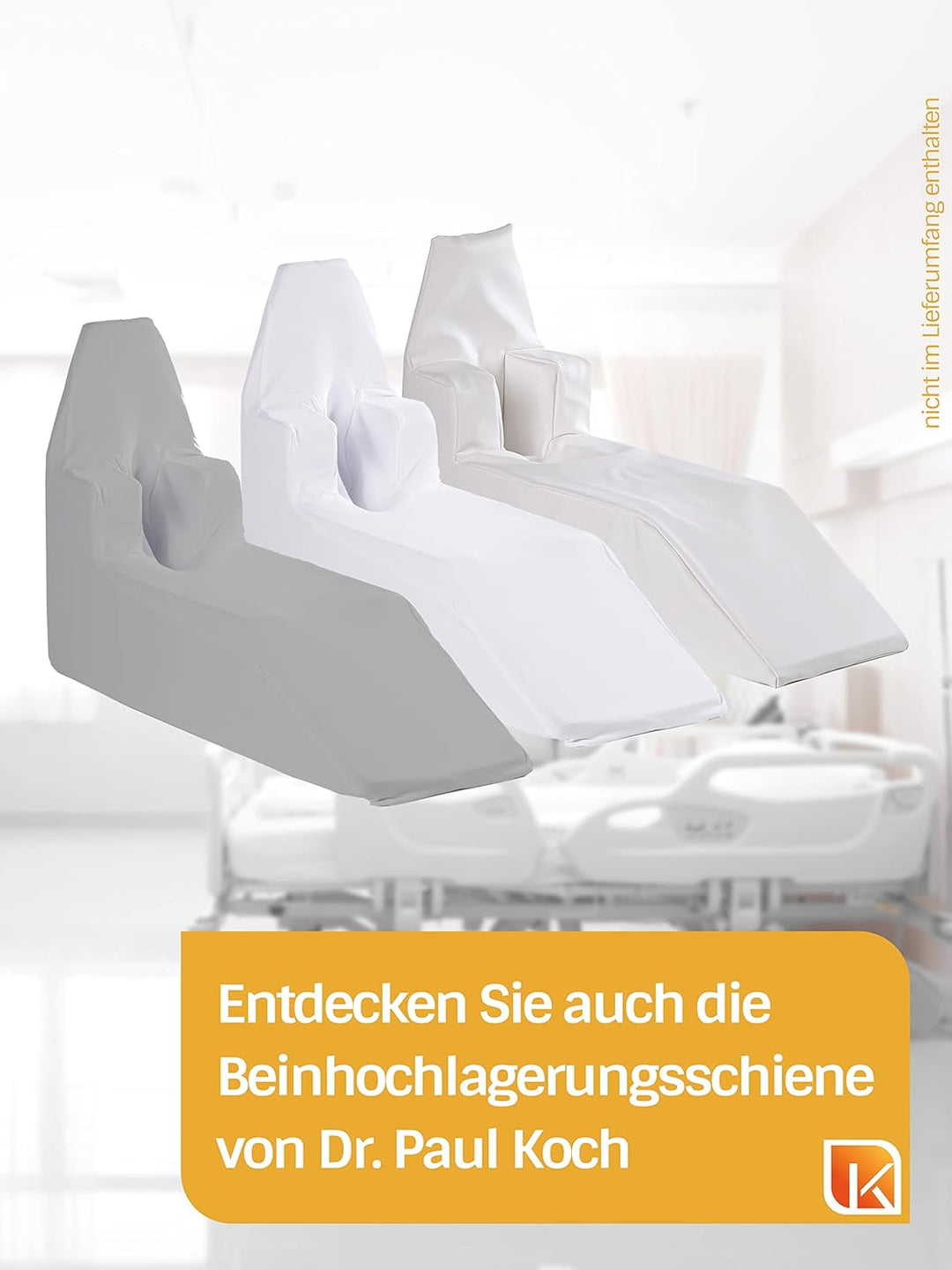 Dr. Paul Koch | Kunstlederbezug Für Beinflachlagerungsschiene | Abwaschbarer Bezug Mit Reissverschlu