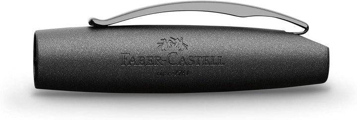 Faber-Castell 148482 - Füller Essentio, Feder EF, Aluminium schwarz schwarz Füller Feder EF, schwarz