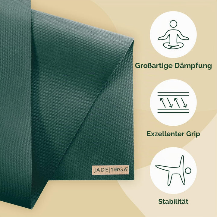 JADE YOGA - Harmony Yoga Mat - Yoga Mat Designed to Provide A Secure Grip to Help Hold Your Pose jad