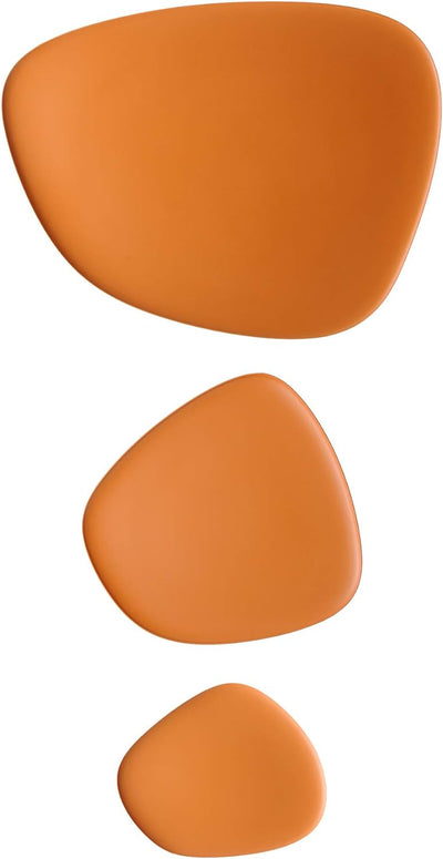 Kartell 123602 Teller/ Tabletts Melamin 45 x 45 x 1,7 cm 3 Einheiten, orange Arancione, Arancione