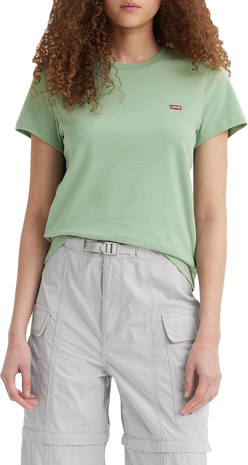 Levi's Damen Perfect Tee XXS Granite Green, XXS Granite Green