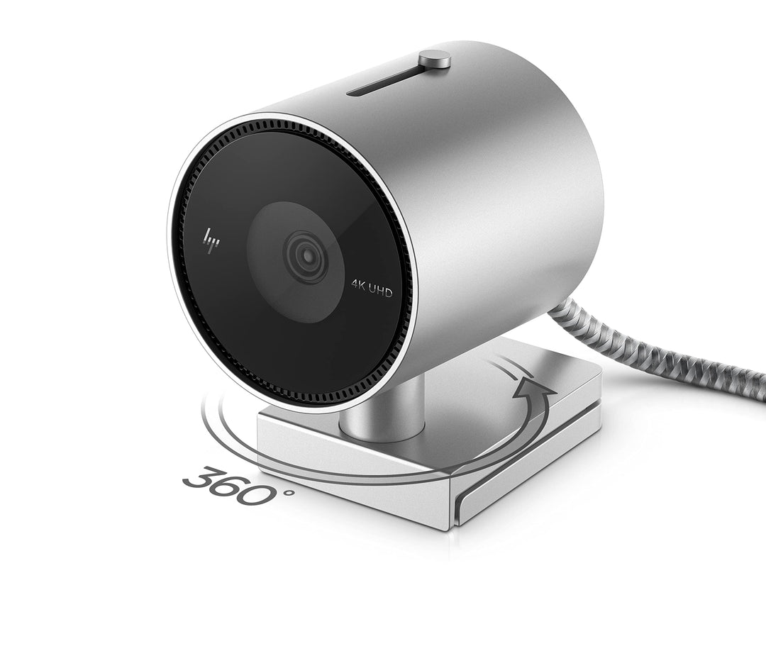 HP 950 4K Pro Streaming Webcam (USB 3.2 Gen 1 (3.1 Gen 1), KI-Face-Framing-Technologie, 1080p/4K Auf