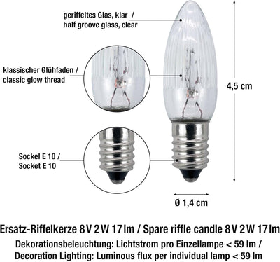 hellum Lichterkette Kerzen Weihnachtsbaum, Kerzen Lichterkette aussen mit Clip, 30 Lichter, beleucht