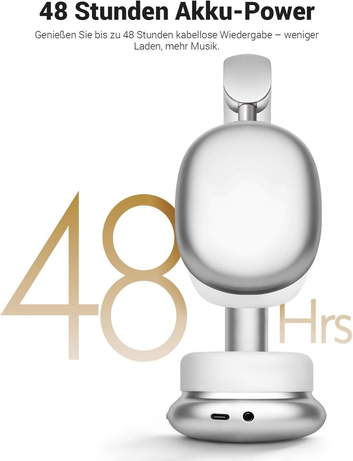 Wentronic Y01 Kabellose Over-Ear-Kopfhörer, Geräuschreduzierung, Bluetooth 5.3-Kopfhörer mit Mikrofo