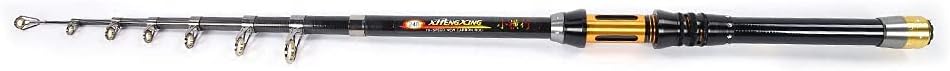 Teleskop Angelrute Mini Tragbare Sea Fishing Carbon Rod Angelrute Keramikdraht Ring 2.4m, 2.4m