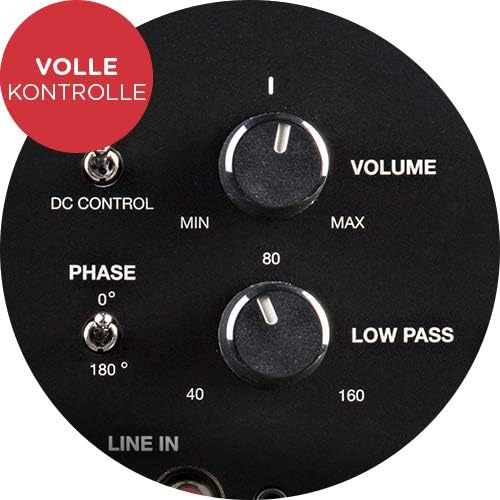 Polk Audio HTS 10 Aktivsubwoofer für Heimkino Soundsysteme und Musik, 10" Bass Box, 200 Watt, Weiss