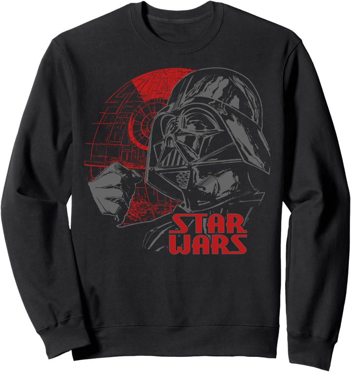 Star Wars Darth Vader & Death Star Ready To Battle Poster Sweatshirt