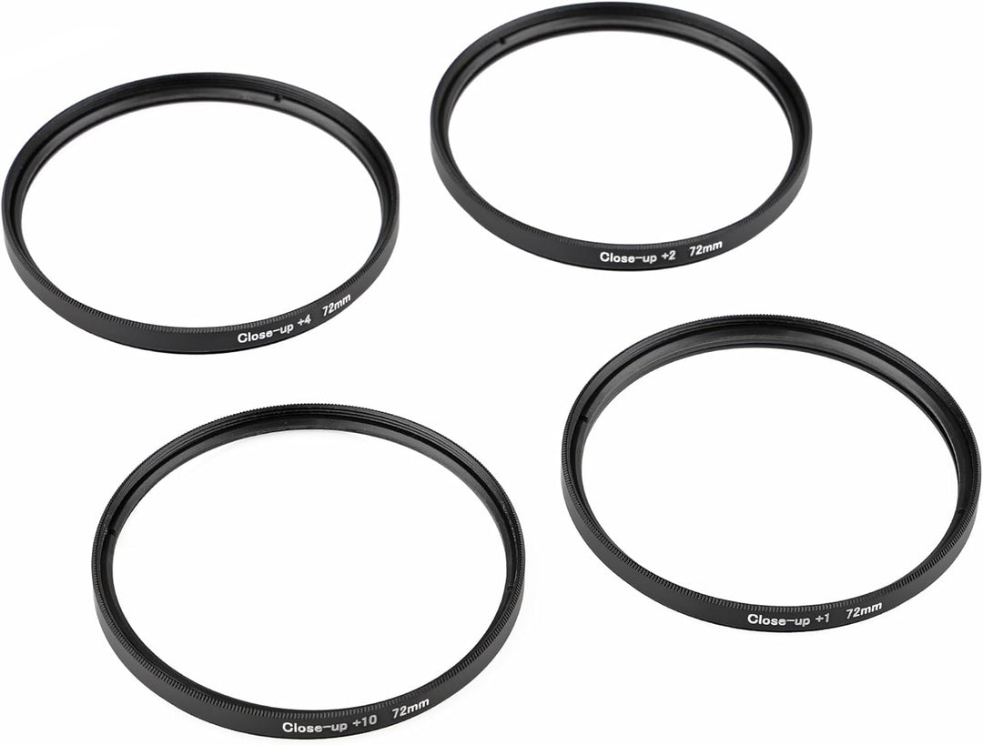 ayex Close up Makro Linsen Set 72mm - 4 teilig (+1, +2, +4, +10), 72mm