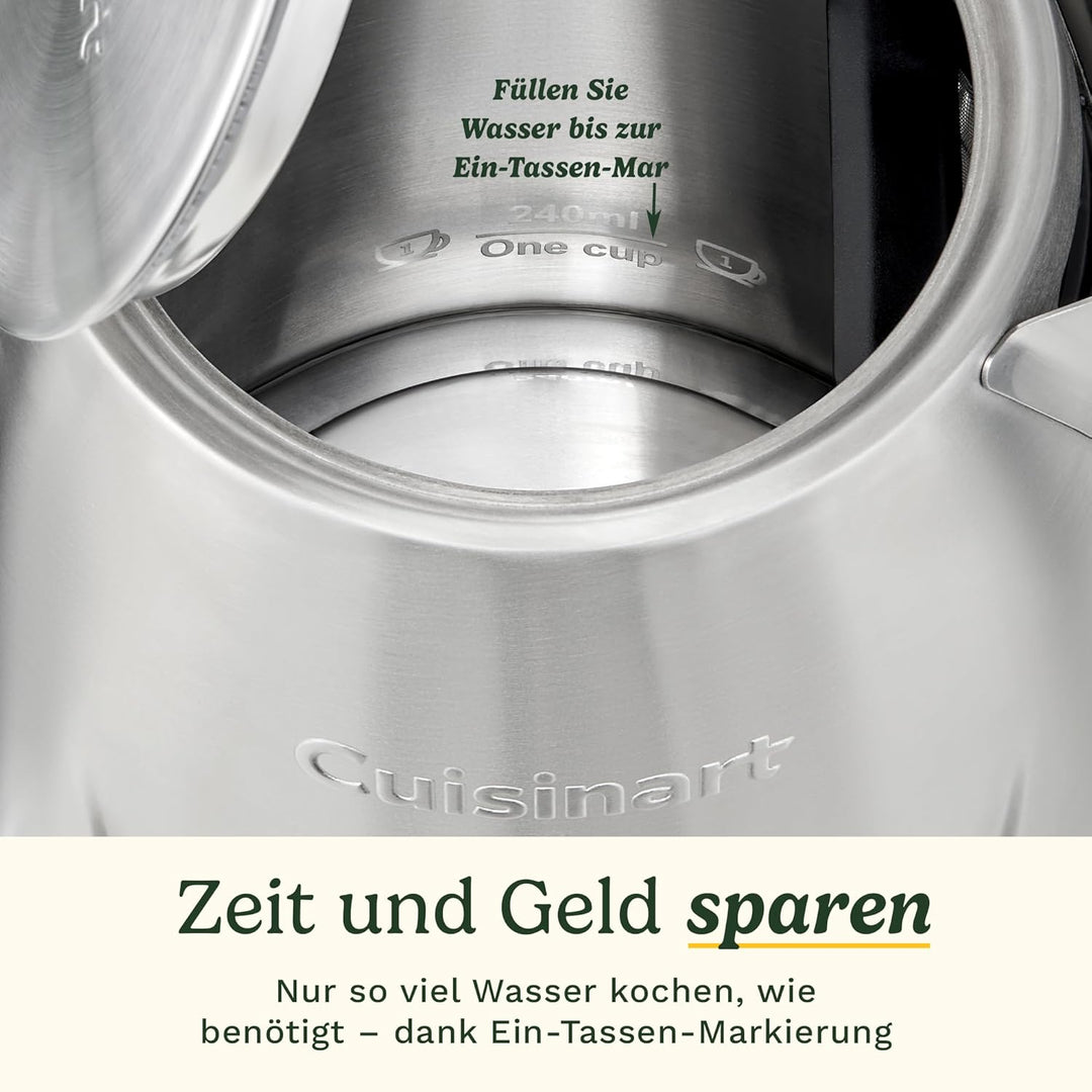 Cuisinart Core Collection Wasserkocher | 1,5 L Doppelwandig | BPA-frei | Schnellkochfunktion | Edels