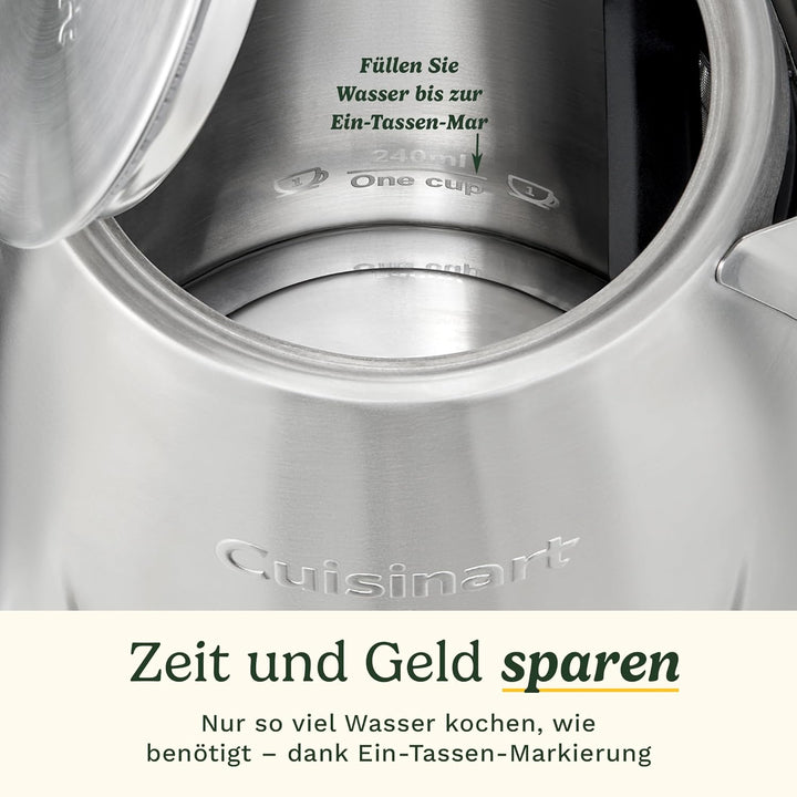 Cuisinart Core Collection Wasserkocher | 1,5 L Doppelwandig | BPA-frei | Schnellkochfunktion | Edels
