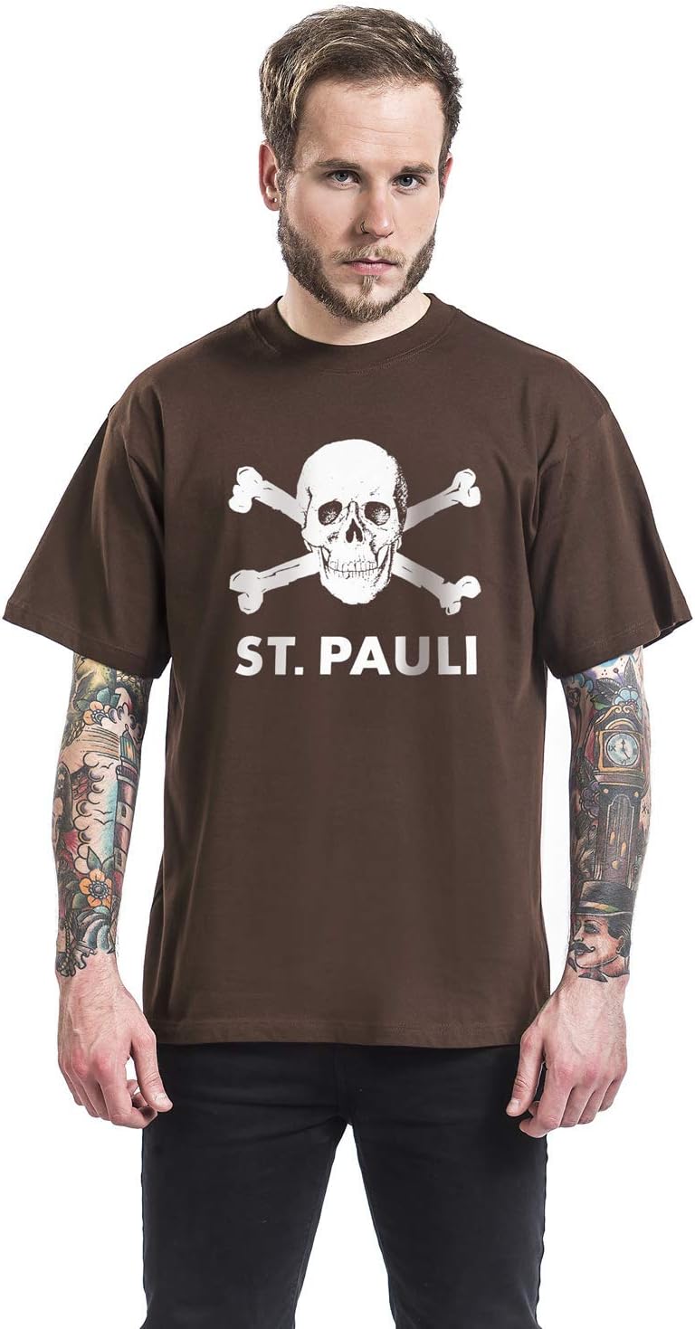 Do You Football FC St. Pauli T-Shirt Totenkopf braun XL Braun, XL Braun