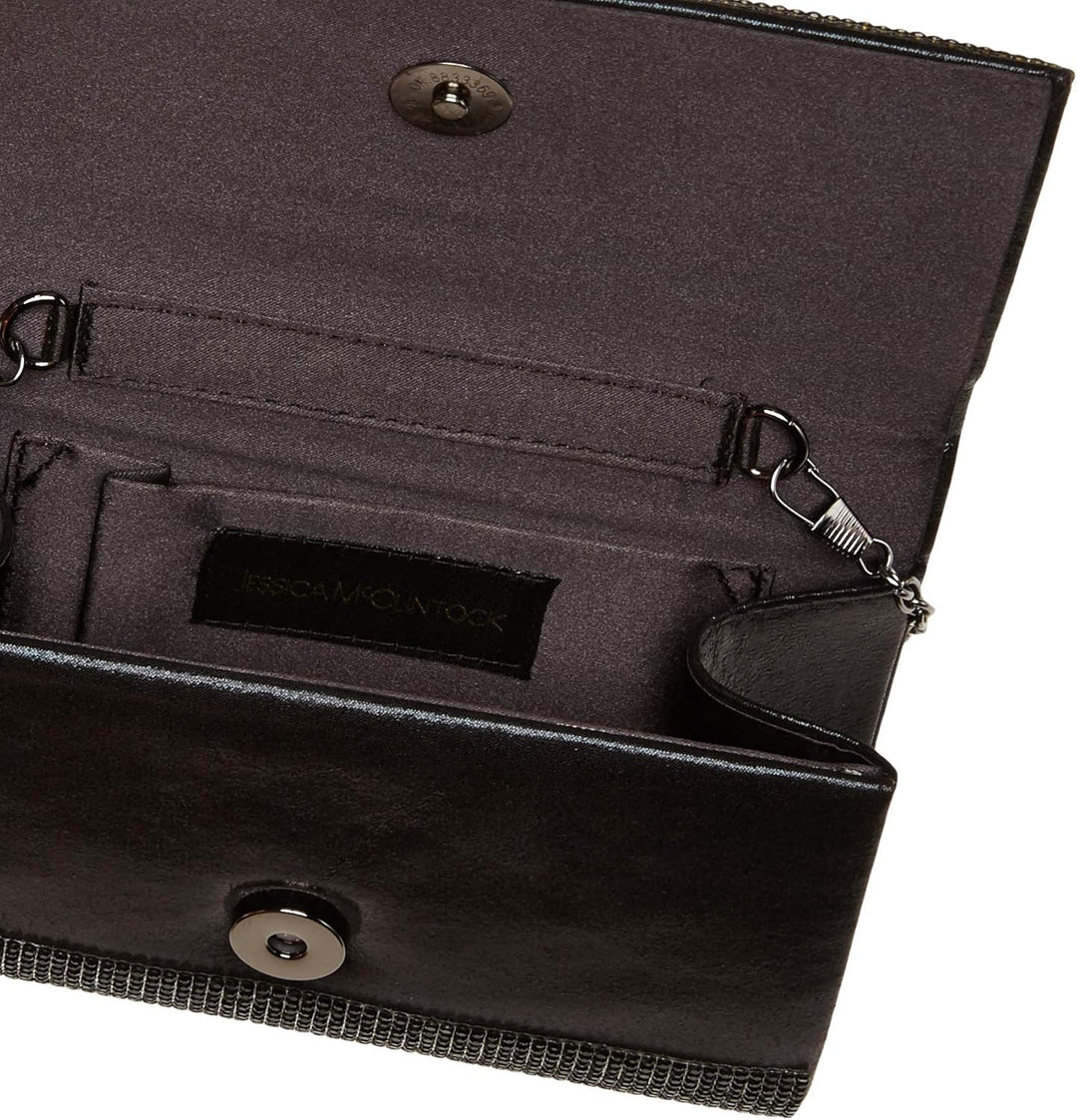 Jessica McClintock Damen Alexis Sparkle and Shine Clutch, Einheitsgrösse Schwarz, Schwarz
