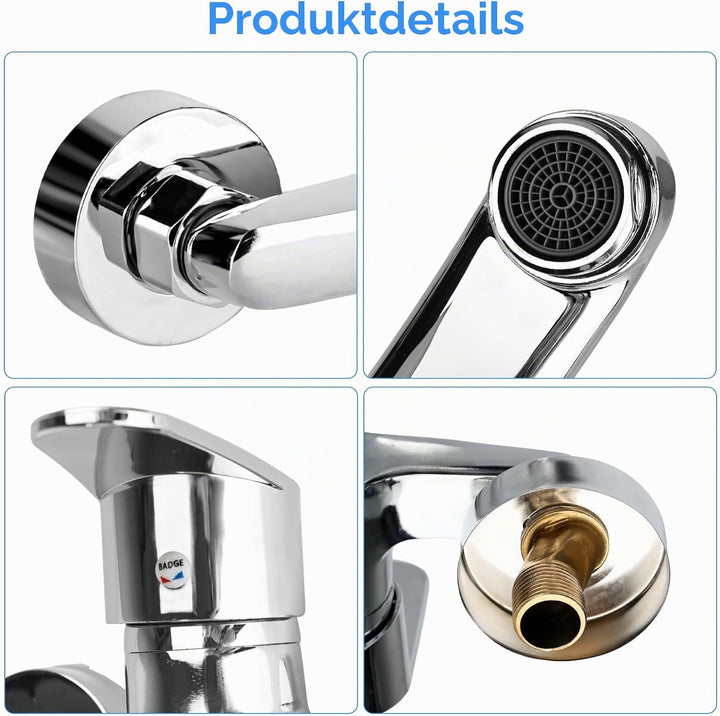 Wasserhahn Küche Wandmontage Wasserhahn Wandmontage 360° Drehbar Armatur Küche Wandarmatur Kalt und
