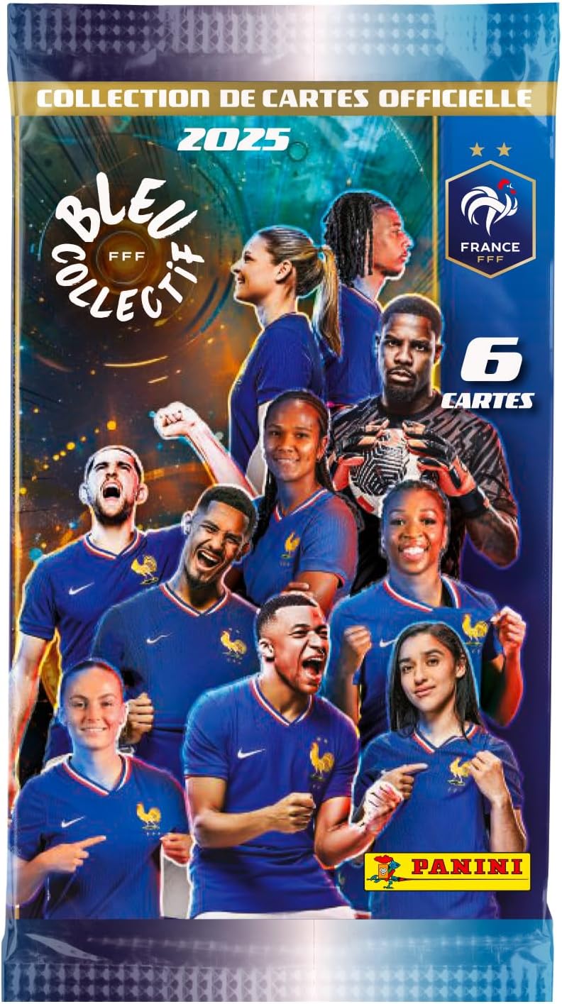 Panini French Football Federation 2025 Trading Cards Box mit 18 Hüllen