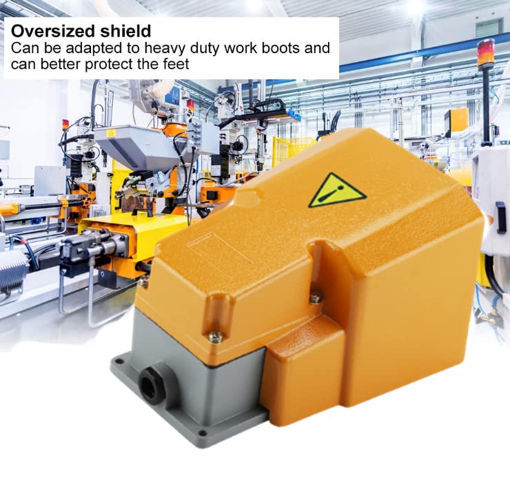 Fusspedalschalter, 250 V, 10 A, Aluminiumlegierung, ölbeständig, korrosionsbeständig, Fusspedal, Ein