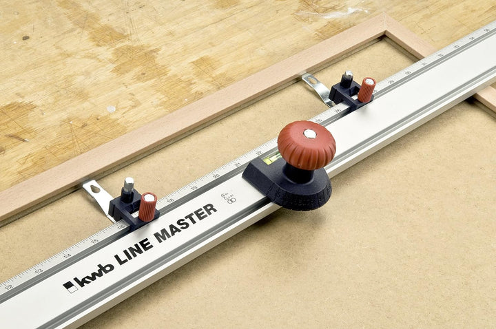 kwb LINE MASTER Präzisionslineal– 800-mm Länge, Universal-Führungsschiene für Kreissäge, Stichsäge u