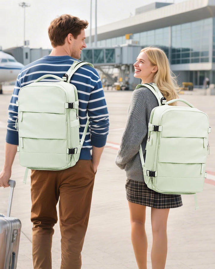 SZLX Grosser Reiserucksack Damen,Vakuum Rucksack mit Pumpe Ryanair Handgepäck 40x30x20 Herren, Wizza