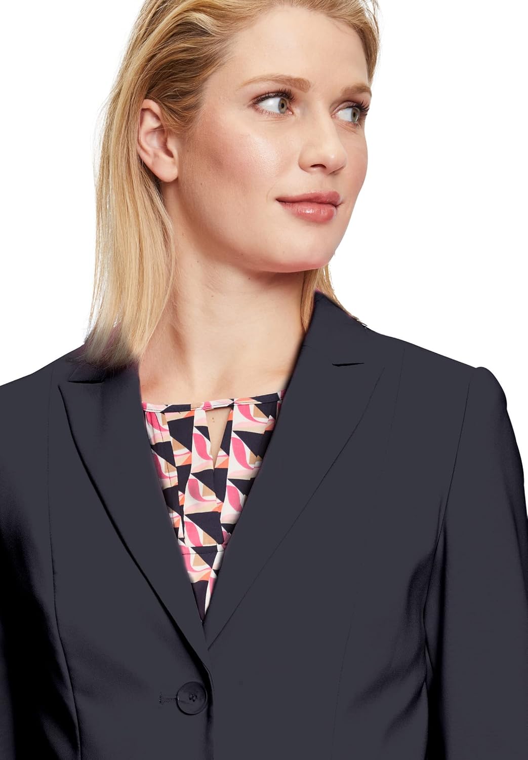 Betty Barclay Damen Kurzblazer Langarm 36 Blau, 36 Blau