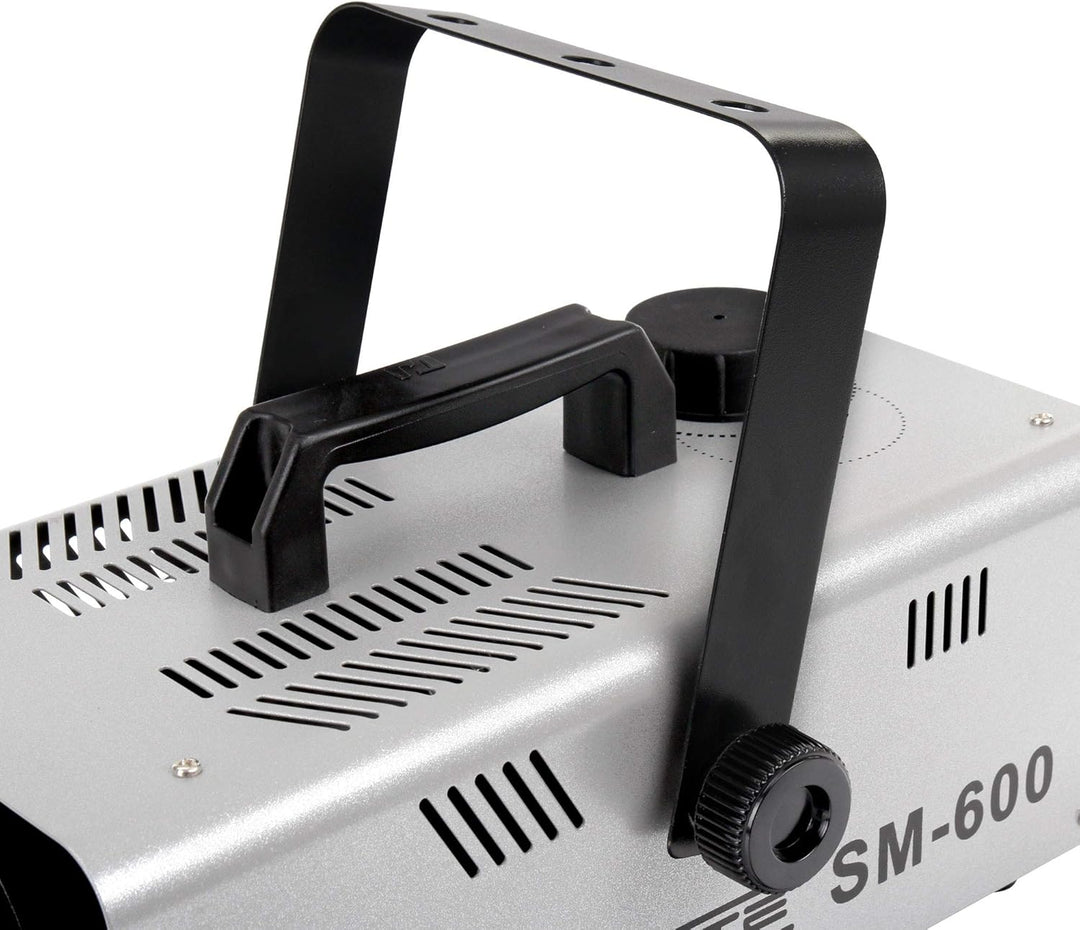 Showlite SM-600 Schneemaschine inkl. Funk-Fernbedienung + 1 l Schneefluid SET (Schneeausstoss: 30 m³