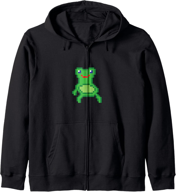 Froggy Chair Meme Frosch Stuhl Meme Pixel Art Kapuzenjacke