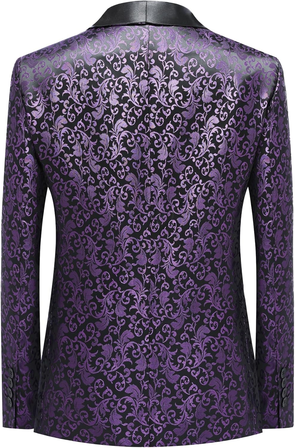 Allthemen Sakko Herren Slim Fit Jacquard Bunte Sakko Casual Blazer Glitzer Smokingjacke Anzugjacke f