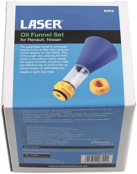 Laser 8302 Öltrichter Set - für Renault, Nissan