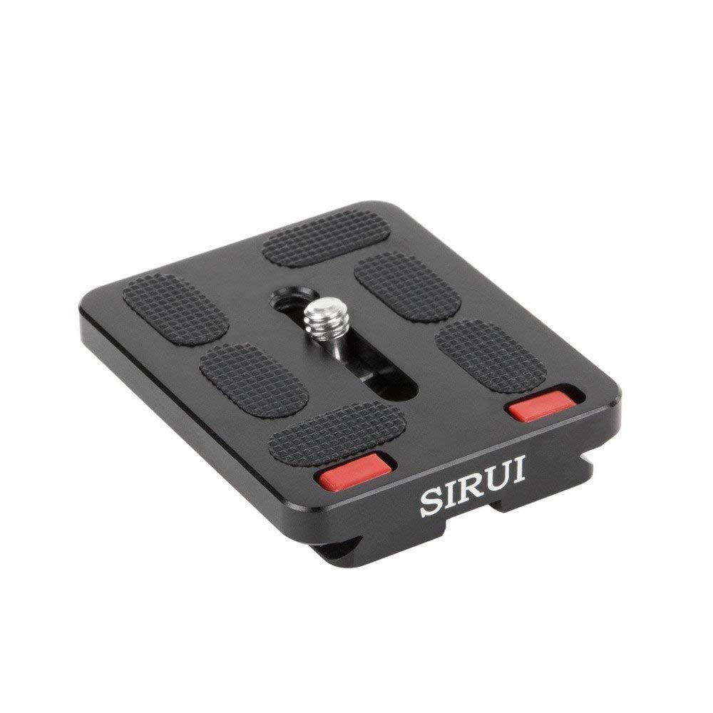 SIRUI TY-60 Schnellwechselplatte (Alu, 1/4", 49x60mm, 39.4g, Sliding Stopper, für SIRUI und Arca-Swi