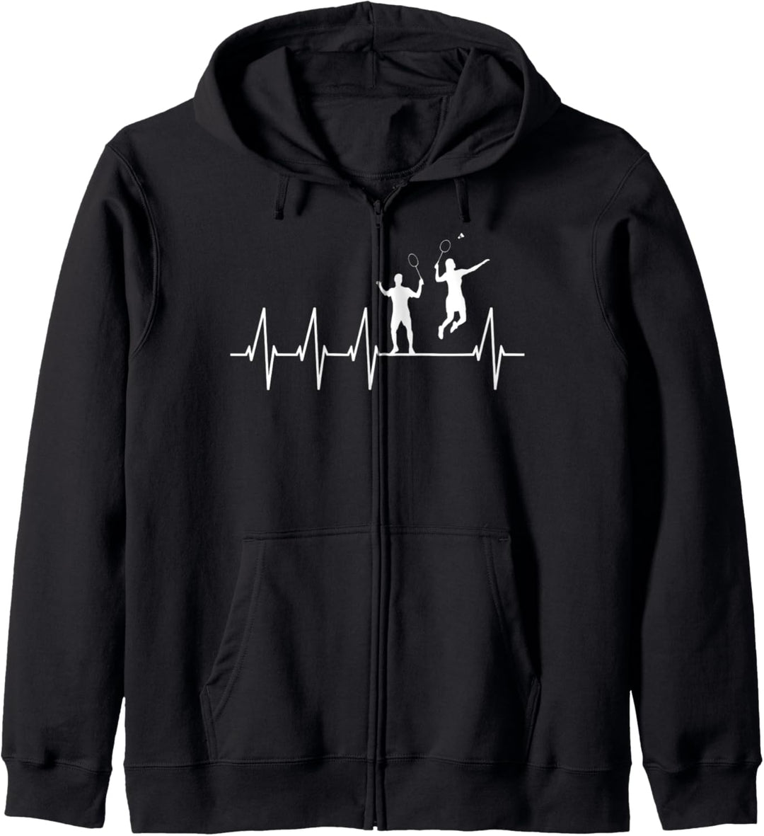 Badminton Mixed Team Shirt Herzschlag | Badminton Kapuzenjacke