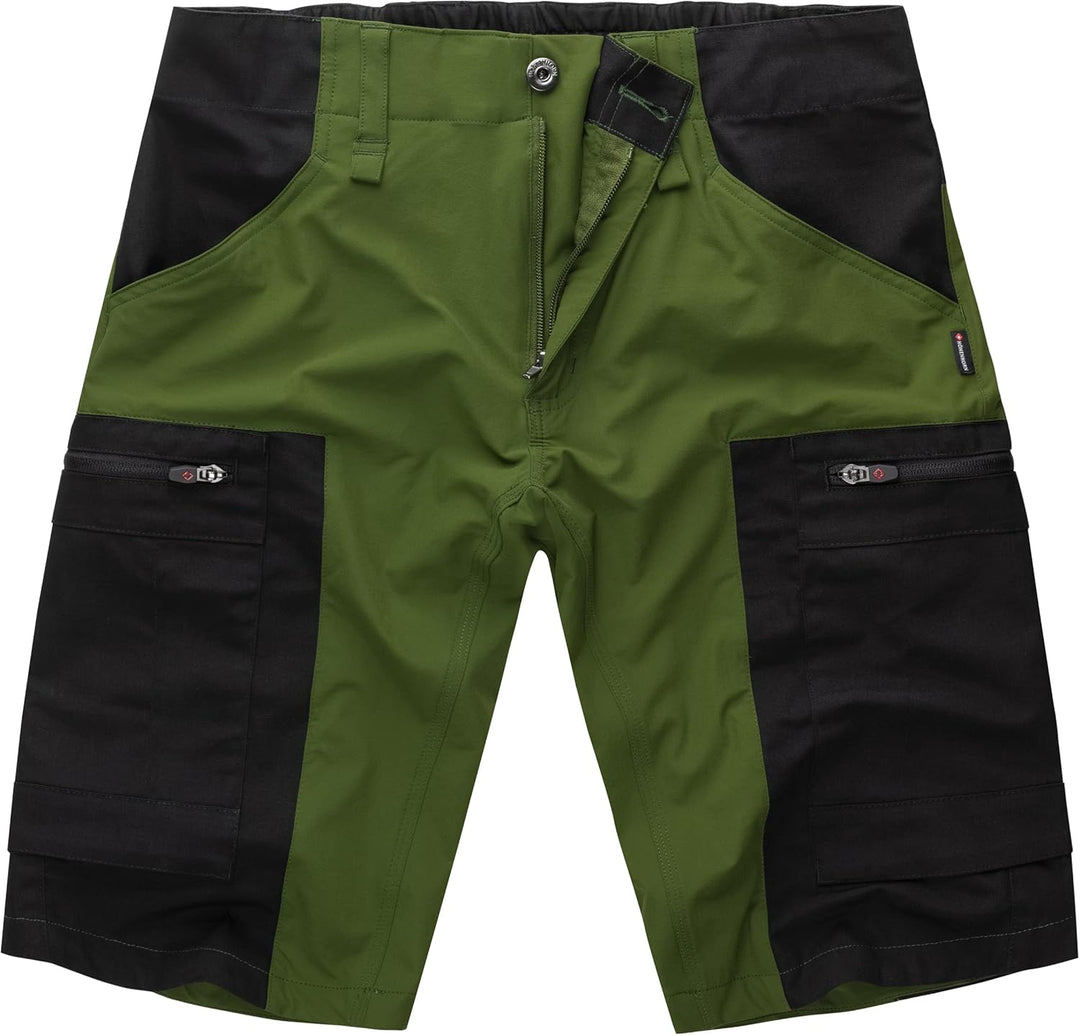 Höhenhorn Raimeux Herren Cargo Short Kurze Hose Arbeitshose Outdoor M Grün/Schwarz, M Grün/Schw