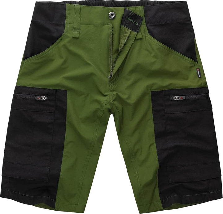 Höhenhorn Raimeux Herren Cargo Short Kurze Hose Arbeitshose Outdoor M Grün/Schwarz, M Grün/Schw