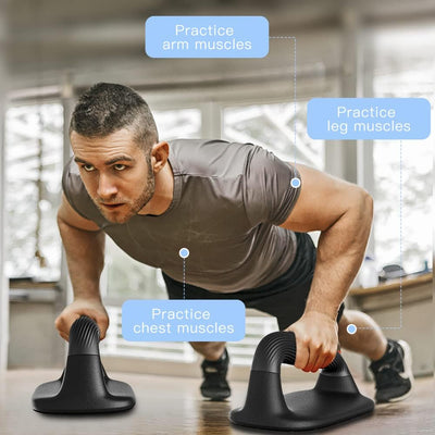Kipika Liegestützgriffe, Push-up handles, Push-up bars aus Weichem Kunststoff, Anti-Rutsch-Polster a