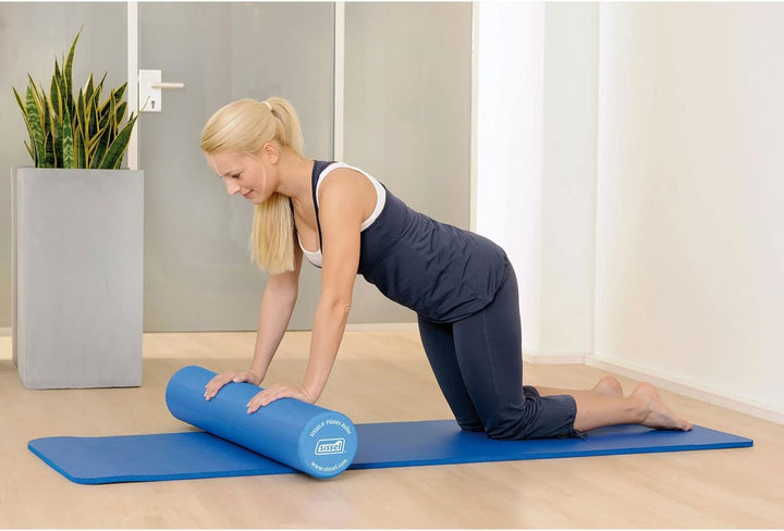 Sissel Pilates Roller PRO Fitness Rolle versch. Längen blau Blau 90 cm, Blau 90 cm