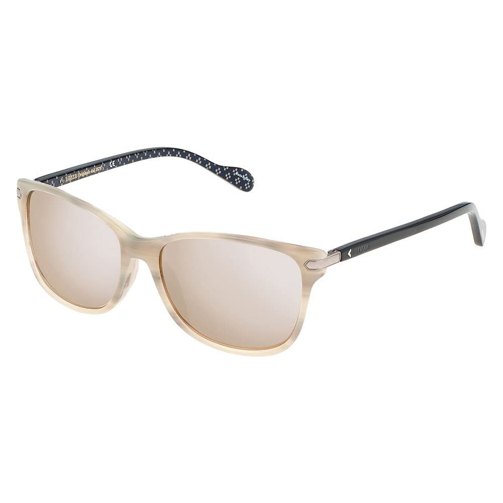 Lozza Unisex S0353805 Sonnenbrille, braun, 57 mm