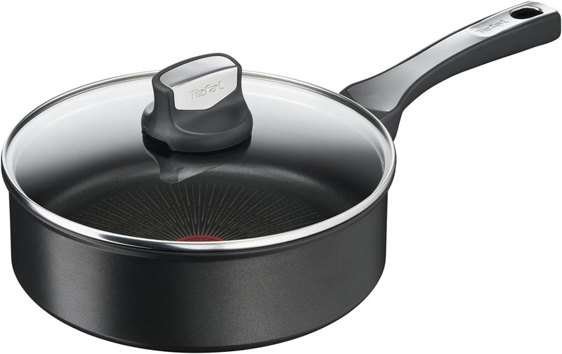 Tefal G25932 Unlimited On Schmorpfanne | 24 cm | mit kratzfester Titanium Antihaft-Beschichtung | Th